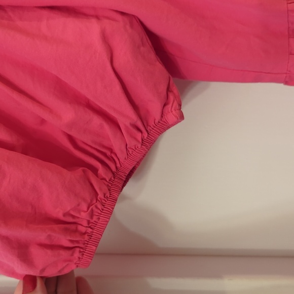 H+M Puff Sleeve Tiered Mini Dress M - Picture 2 of 5